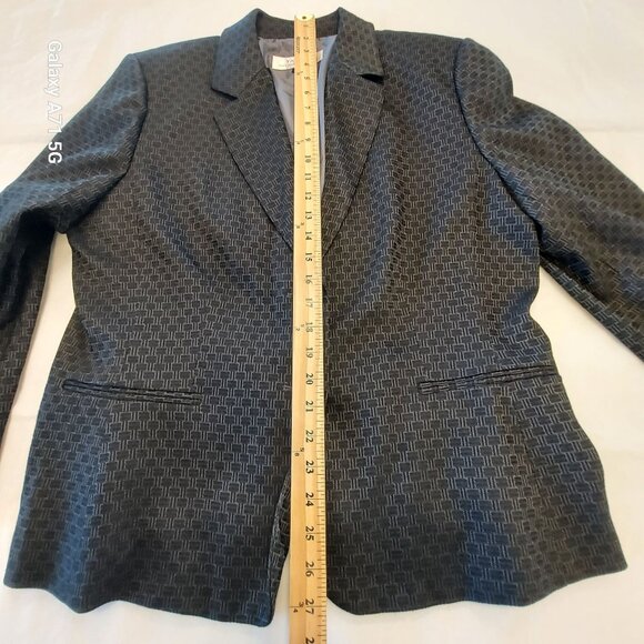 Tahari Arthur S. Levine Size 16 Woman Jacket Lined 2 Front Buttons 2 Front Pocke - Picture 6 of 7